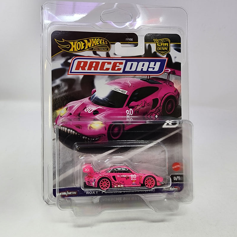 Porsche 911 GT3 R 992 * PINK ROXY CHASE * 2024 Hot Wheels RACE DAY Car Culture