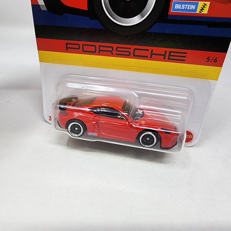 Porsche 718 Cayman GT4* RED * Hot Wheels Porsche Series