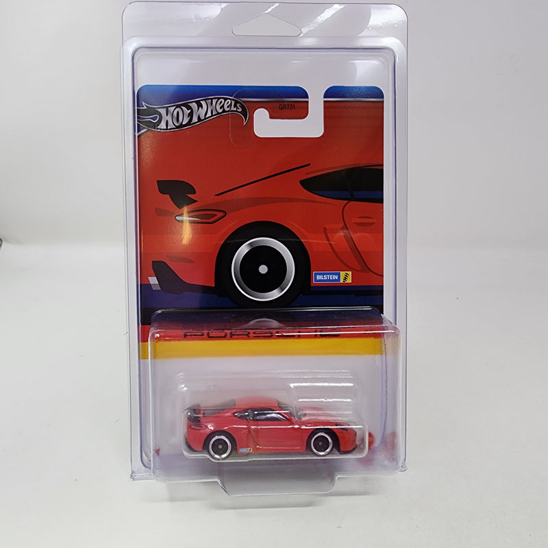 Porsche 718 Cayman GT4* RED * Hot Wheels Porsche Series