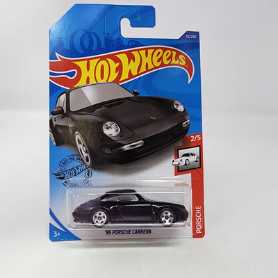 '96 Porsche Carrera #72 * Black * 2017 Hot Wheels