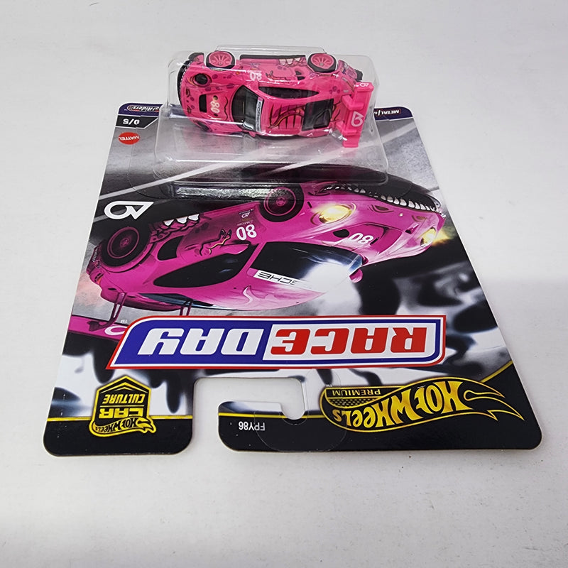 Porsche 911 GT3 R 992 * PINK ROXY CHASE * 2024 Hot Wheels RACE DAY Car Culture