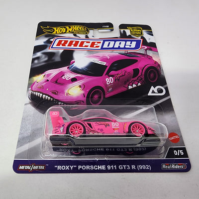 Porsche 911 GT3 R 992 * PINK ROXY CHASE * 2024 Hot Wheels RACE DAY Car Culture