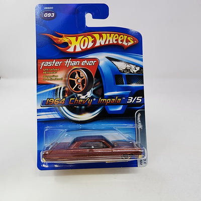 1964 Chevy Impala #93 * Brown w/ FTE Rims * Hot Wheels 2005