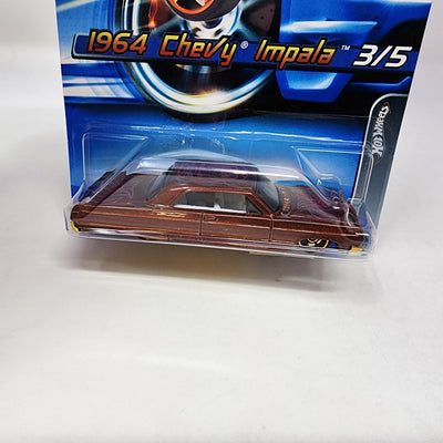 1964 Chevy Impala #93 * Brown w/ FTE Rims * Hot Wheels 2005