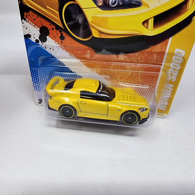 Honda S2000 #20 * Yellow * 2011 Hot Wheels