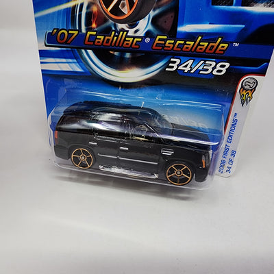 '07 Cadillac Escalade #34 * Black w/ FTE Rims * Hot Wheels 2006