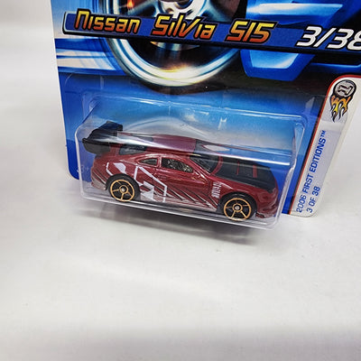 Nissan Silvia S15 #3 * Burgundy w/ FTE Rims * Hot Wheels 2006