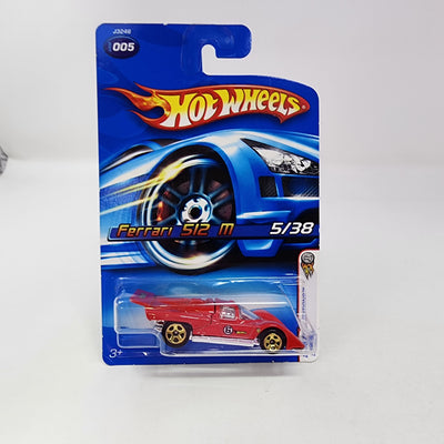 Ferrari 512 M #5 * RED * Hot Wheels 2006