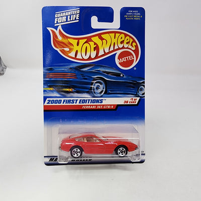 Ferrari 365 GTB/4 #61 * RED w/ 5sp rims * Hot Wheels 2000