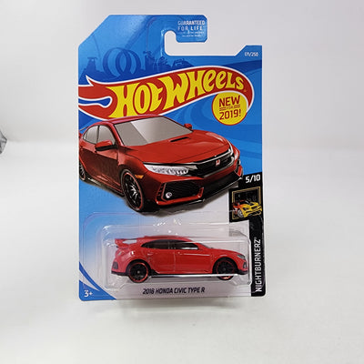 2018 Honda Civic Type R #171 * RED * Hot Wheels 2019