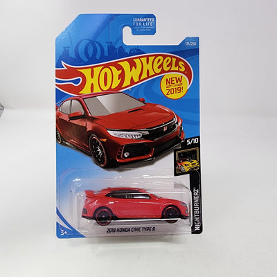 2018 Honda Civic Type R #171 * RED * Hot Wheels 2019