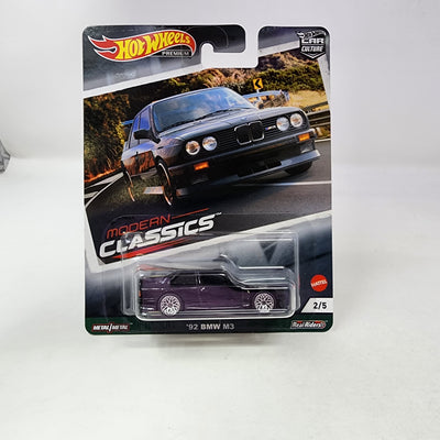 '92 BMW M3 * BLACK * Hot Wheels MODERN CLASSICS 3 Car Culture