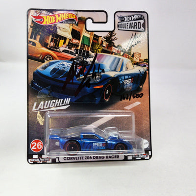 Corvette Z06 Drag Racer #26 * Hot Wheels Boulevard Signed by Alex Laughlin