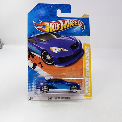 Hyundai Genesis Coupe #50 * Blue * 2011 Hot Wheels