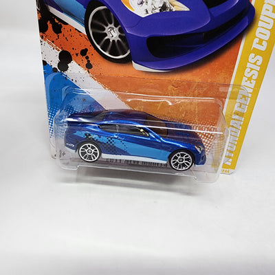 Hyundai Genesis Coupe #50 * Blue * 2011 Hot Wheels