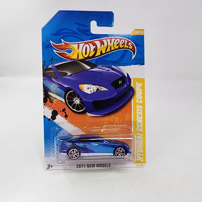 Hyundai Genesis Coupe #50 * Blue * 2011 Hot Wheels