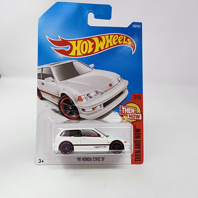 '90 Honda Civic EF #330 * WHITE* 2017 Hot Wheels