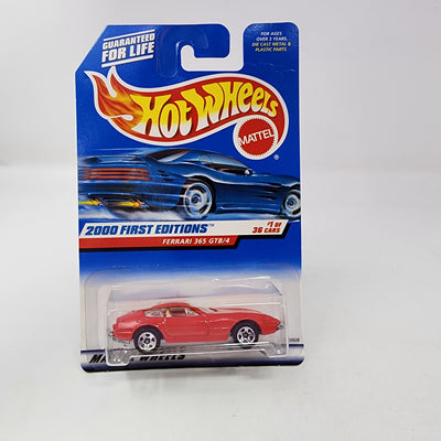 Ferrari 365 GTB/4 * Red w/ 5sp Rims * 2000 Hot Wheels