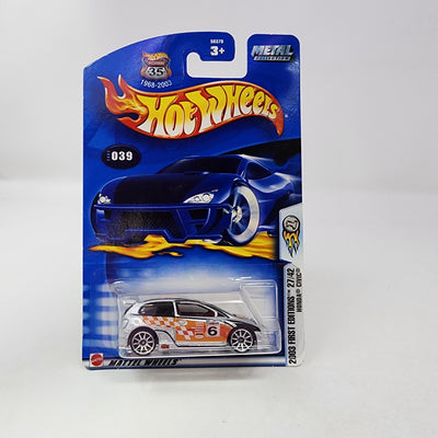 Honda Civic #39 * Silver * 2003 Hot Wheels