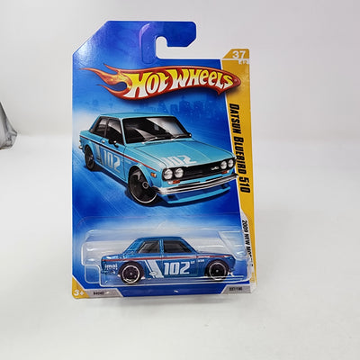 Datsun Bluebird 510 #37 * BLUE * Hot Wheels 2009