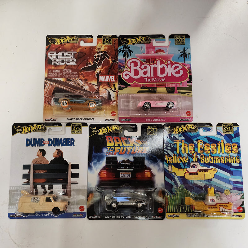 New! Complete 5 Car Set from Case H * 2025 Hot Wheels Pop Culture Case H