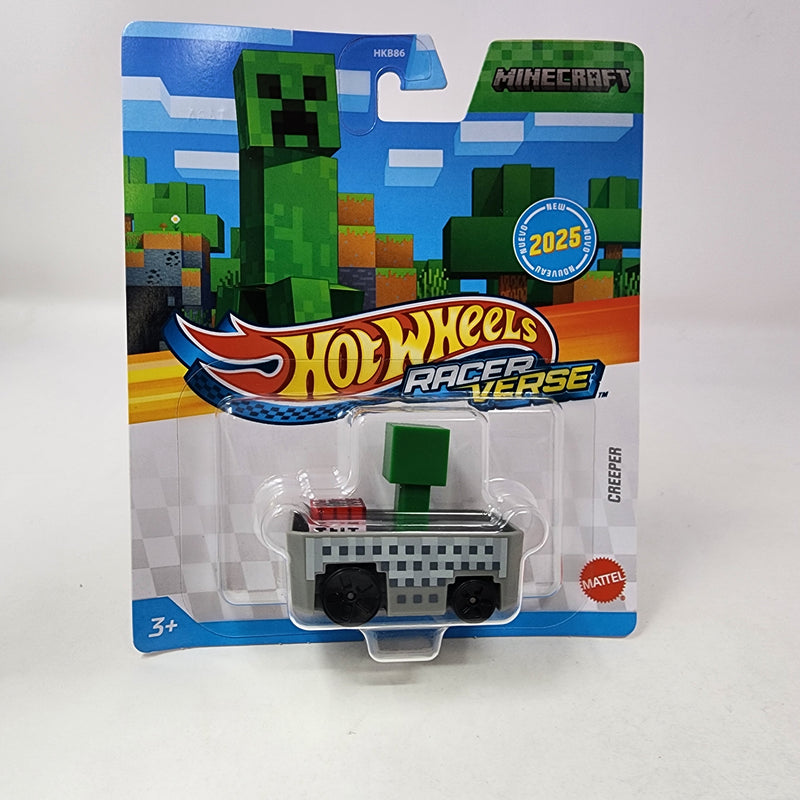 Creeper Minecraft * 2025 Hot Wheels Racer Verse Case J * NEW!