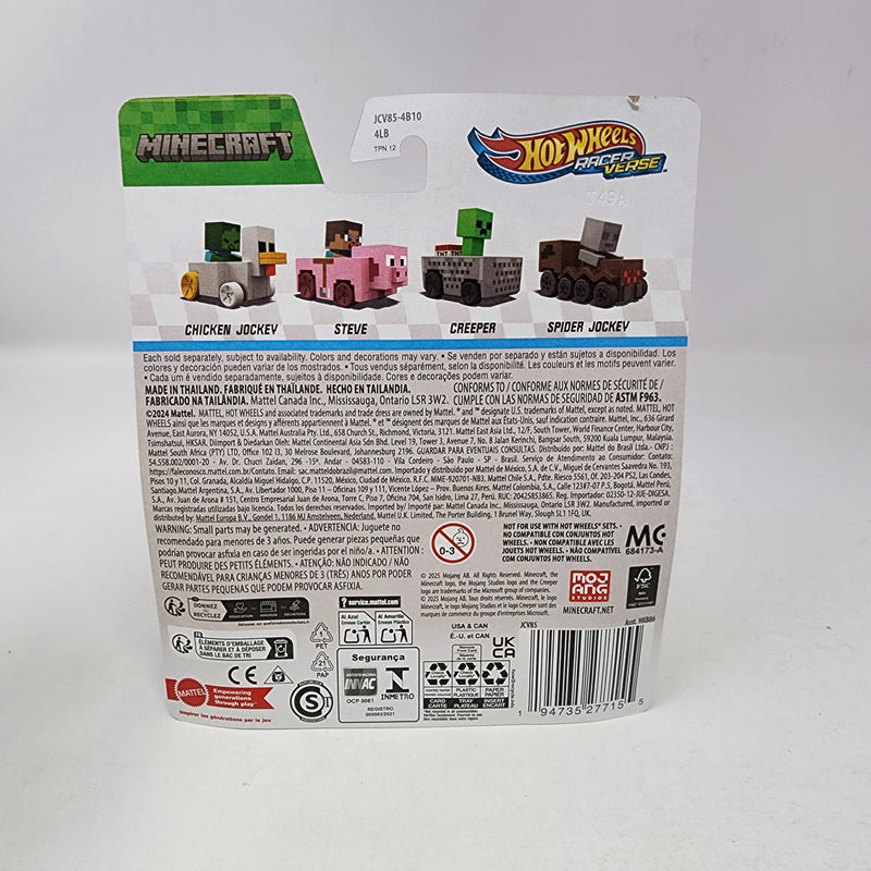 Steve Minecraft * 2025 Hot Wheels Racer Verse Case J * NEW!