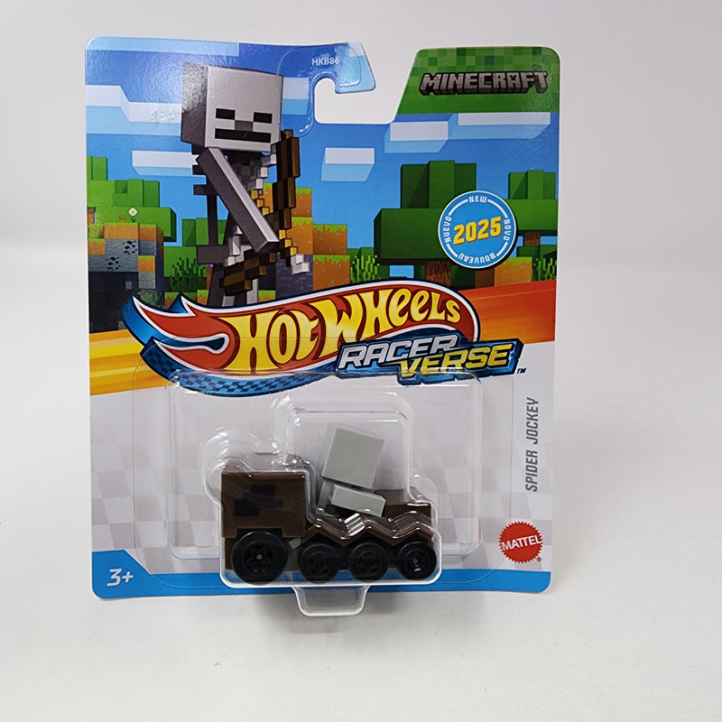 Spider Jockey Minecraft * 2025 Hot Wheels Racer Verse Case J * NEW!