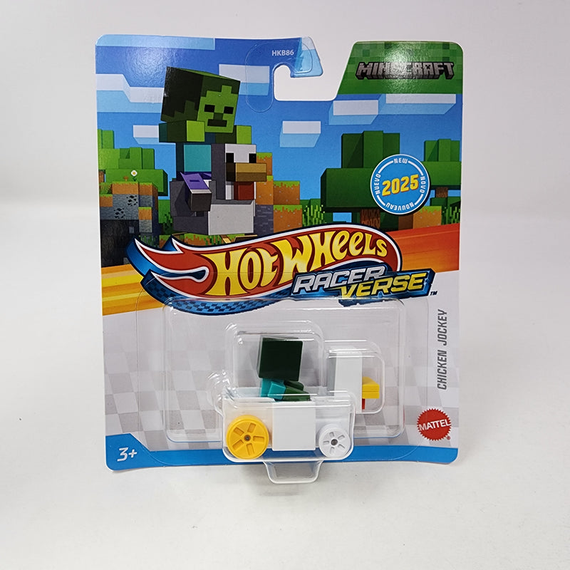 Chicken Jockey Minecraft * 2025 Hot Wheels Racer Verse Case J * NEW!