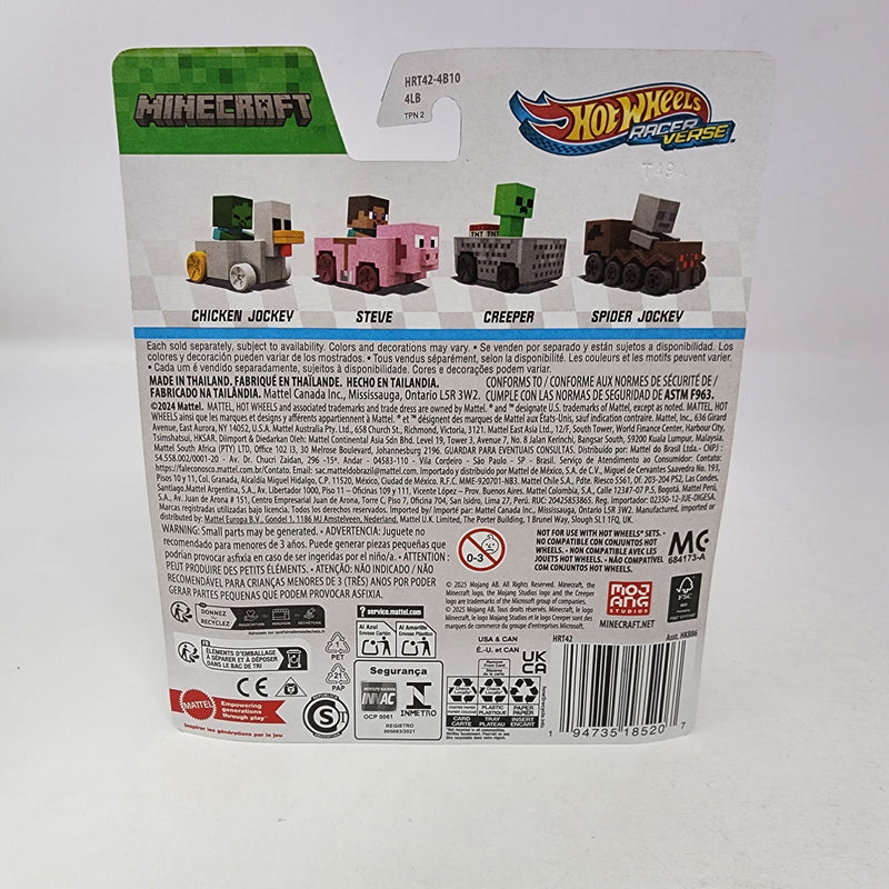 Chicken Jockey Minecraft * 2025 Hot Wheels Racer Verse Case J * NEW!