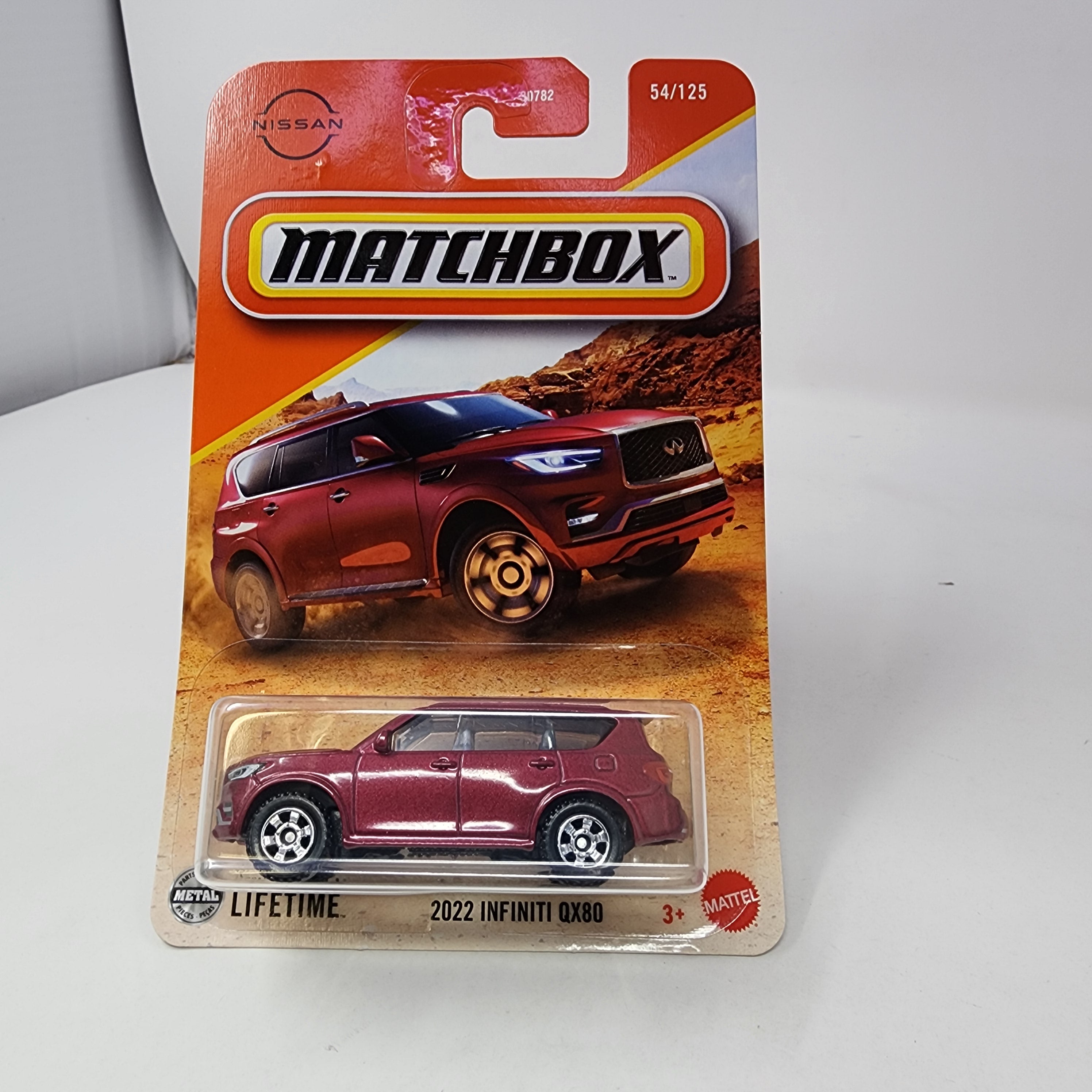 2022 Infiniti QX80 #54 * Burgundy * 2025 Matchbox Basic Case C ...