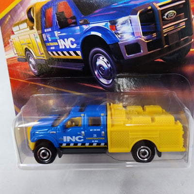 Ford F-550 Super Duty #41 * Blue/Yellow * 2025 Matchbox Basic Case C