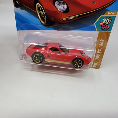 '71 Lamborghini Miura SV #78 * RED * 2025 Hot Wheels Case E