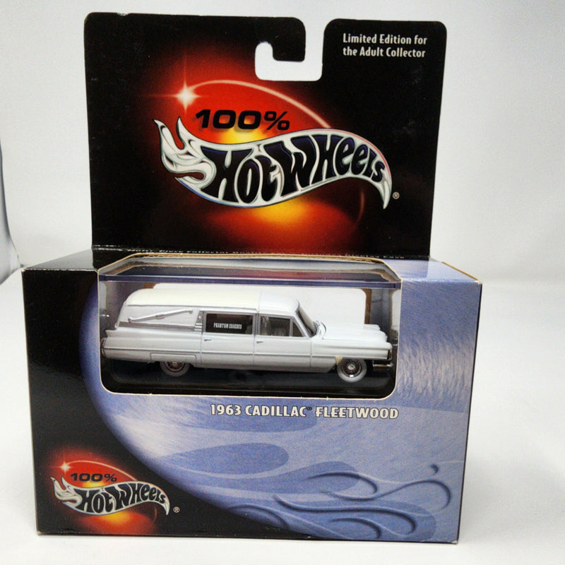 1963 Cadillac Fleetwood * White * Hot Wheels 100% Black Box