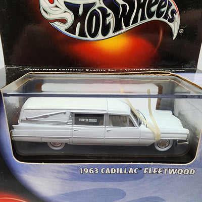 1963 Cadillac Fleetwood * White * Hot Wheels 100% Black Box