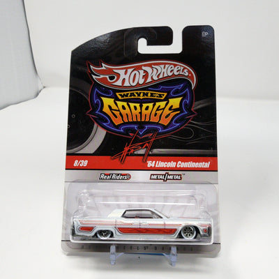 '64 Lincoln Continental #8 * White * Hot Wheels Wayne's Garage