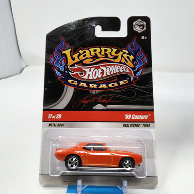 '69 Camaro #17 * Orange * Hot Wheels Larry's Garage