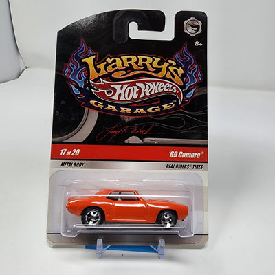 '69 Camaro #17 * Orange * Hot Wheels Larry's Garage