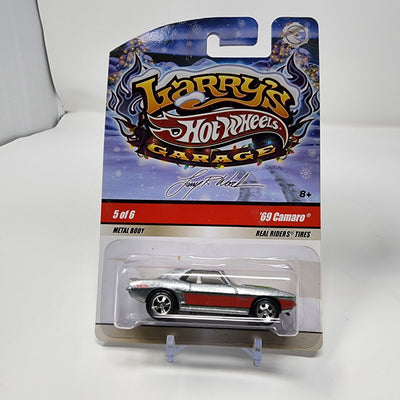 '69 Camaro #5* Silver * Hot Wheels Larry's Garage Holiday