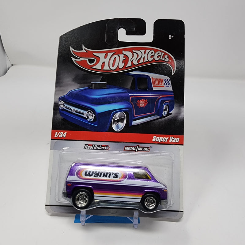 Super Van * Purple * Hot Wheels Garage Delivery Slick Rides