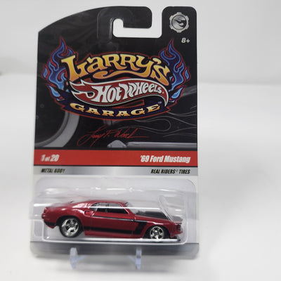 '69 Ford Mustang * Burgundy * Hot Wheels Garage Larry's