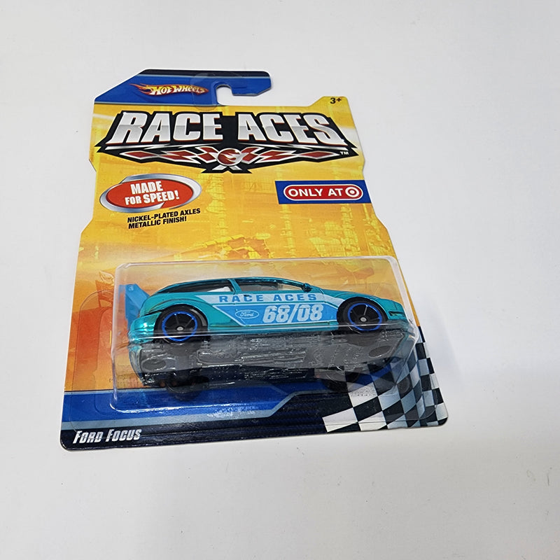 Ford Focus * Blue * Hot Wheels Race Aces Target Only