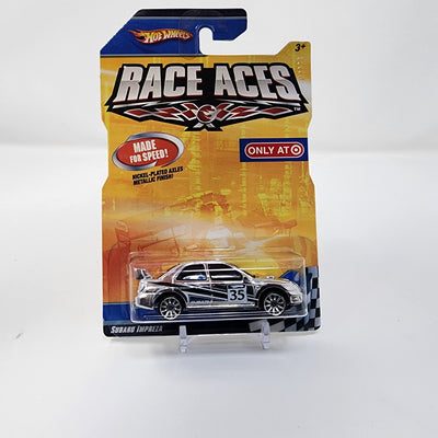 Subaru Impreza * Chrome * Hot Wheels Race Aces Target Only