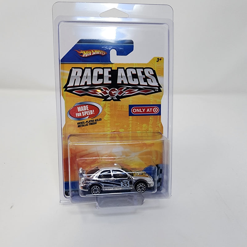 Subaru Impreza * Chrome * Hot Wheels Race Aces Target Only