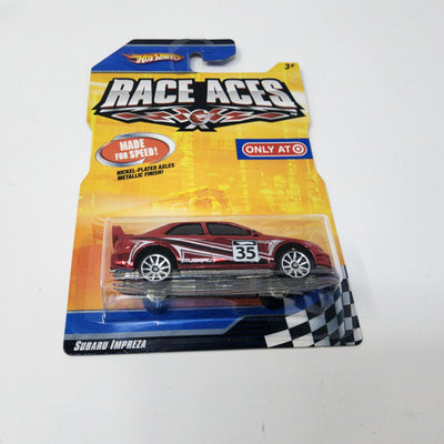 Subaru Impreza * RED * Hot Wheels Race Aces Target Only