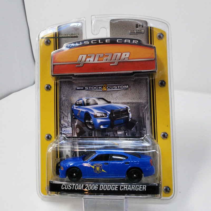 Custom 2006 Dodge Charger * Blue * Greenlight Muscle Car Garage Stock & Custom