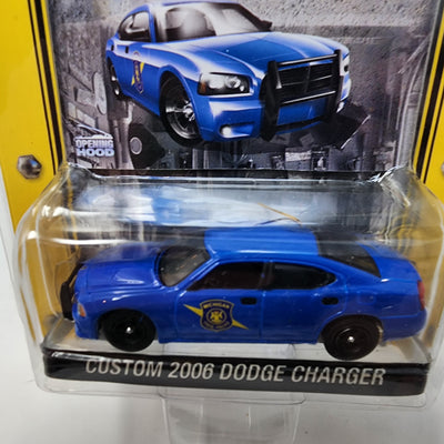 Custom 2006 Dodge Charger * Blue * Greenlight Muscle Car Garage Stock & Custom