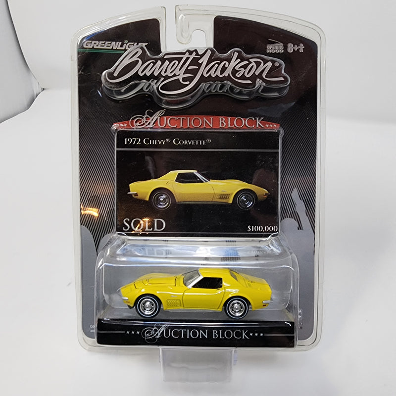 1972 Chevy Corvette * Yellow * Greenlight Barrett-Jackson Auction Block