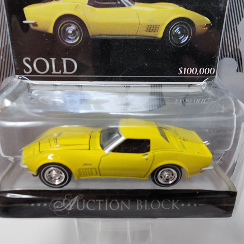 1972 Chevy Corvette * Yellow * Greenlight Barrett-Jackson Auction Block