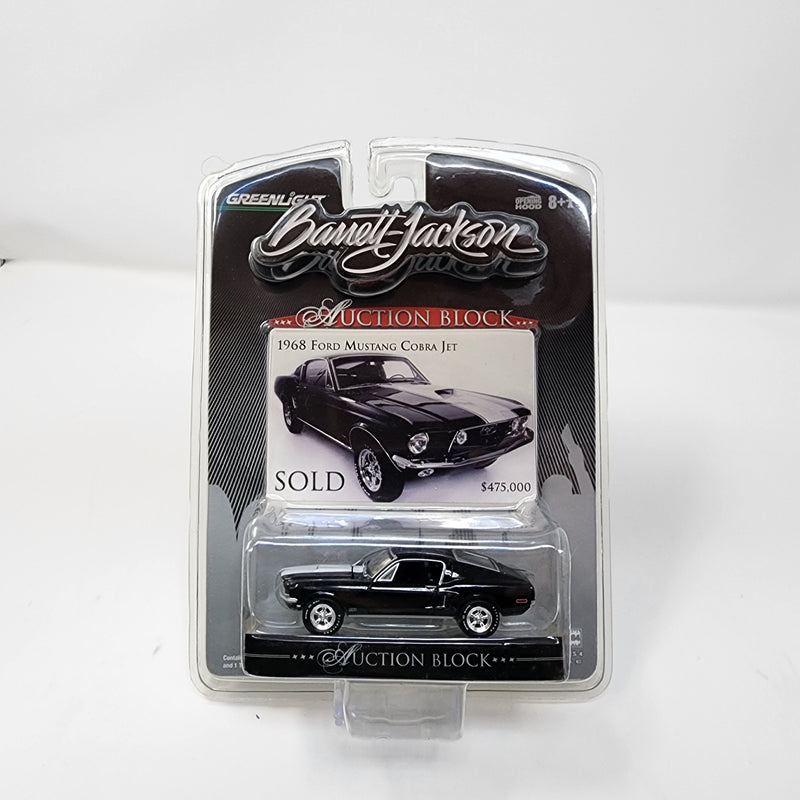 1968 Ford Mustang Cobra Jet * Greenlight Barrett-Jackson Auction Block